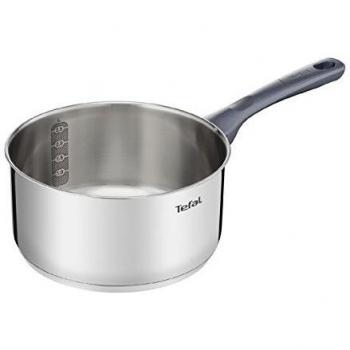 Tefal Daily Cook - Cazo de acero inoxidable de 18 cm, 1.5 Litros, base reforzada, aptas para todo tipo de cocinas incluido inducción, gran conductividad y resistencia con materiales reciclados