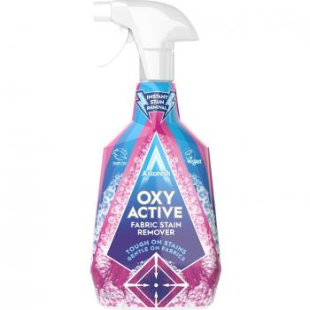 Astonish Quitamanchas de Tela Oxy Activo Spray 750ml, Acción Rápida, Aroma a Flor Rosa