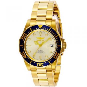 Invicta Pro Diver 9743 Yellow Gold Champagne Dial Men's Watch