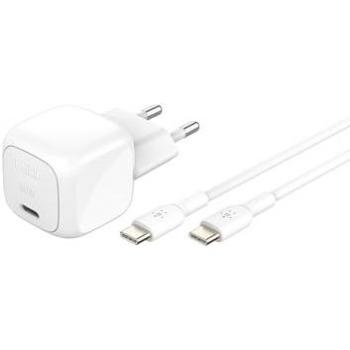 Cargador de Pared Belkin BoostCharge USB-C 30W con Cable USB-C de 1m, Carga Rápida Power Delivery, Blanco