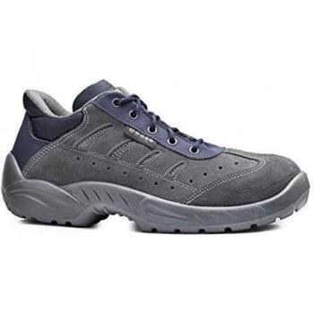 Base Protection, TRIBECA Calzado de Seguridad para Hombres y Mujeres, Gris y Azul, Talla 46