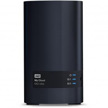 Western Digital 8TB My Cloud EX2 Ultra Almacenamiento en red, Color Negro