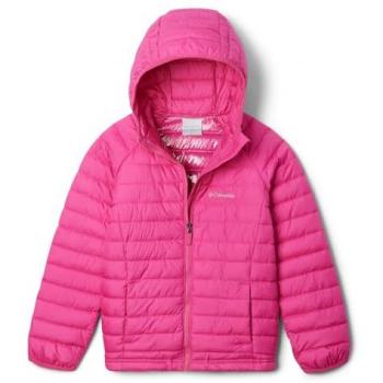 Chaqueta con capucha Columbia Powder Lite II rosa para niña - Talla M