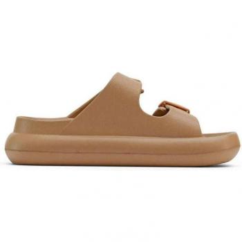Zapatillas Duuo Eva Curvi 03 D891003 - Sandalias abiertas de mujer monocolor con doble hebillas al tono, color marrón, talla 40