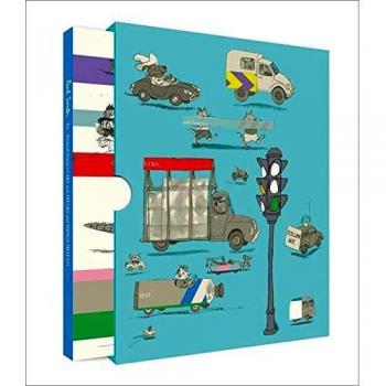 Edición con estuche de Los coches, camiones y cosas que van de Richard Scarry con diseño de Paul Smith