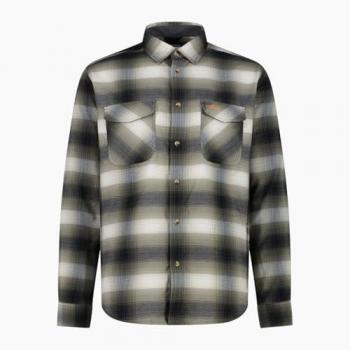 CMP Long Sleeve Mountain Shirt for Men - Olive/Black/White, Size 54