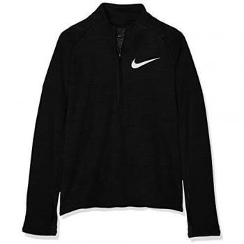 NIKE Dri-Fit L-Sleeve Shirt Camiseta de Manga Larga, Niños, Negro