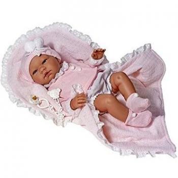 ASIVIL Vestido Muñeca 43 cm. Chaqueta Rosa con Toquilla 3363520