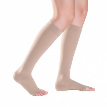 MEDI KL1 PLUS Gambaletto 101 LU 5 Beige - Medias de compresión, color beige, nivel de compresión 5 (fuerte), diseño gambaletto (hasta la rodilla), indicado para el tratamiento de ven