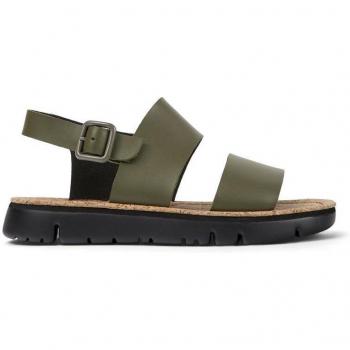 Sandalia Camper Oruga K201038-001 Mujer Negra Piel Casual