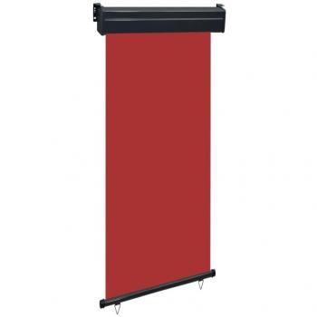 Toldo lateral de balcón rojo 100x250 cm