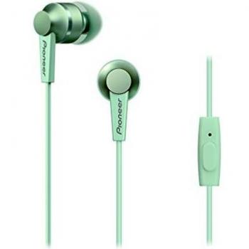 Pioneer SE-C3T-GR - Auriculares con Control de telefono, Color Verde Menta
