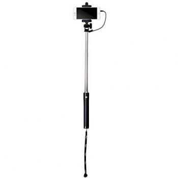 Palo de Selfie Fijo con Cable y Botón Integrado, Extensión de 19 a 73 cm