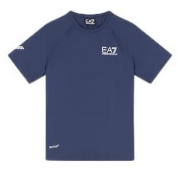 Camiseta EA7 Emporio Armani Ventus para niño de manga corta, color azul marino, tejido técnico, talla 14 años
