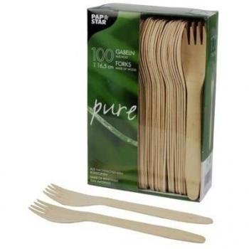 PAPSTAR 18199 Pure - Tenedores de Madera