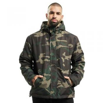 Cortavientos Brandit con cremallera frontal - Camuflaje Woodland - Talla L