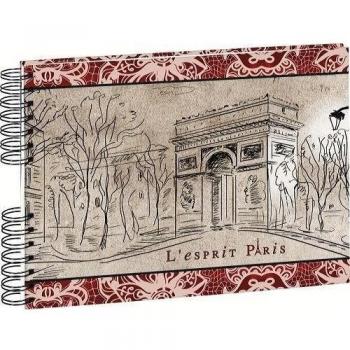 Exacompta LŽEsprit Paris - Álbum foto con espirales con diseño Arc de Triomphe, 32 x 22 cm, color
