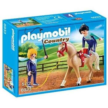 PLAYMOBIL- Entrenador de Caballos Figuras de Juguete