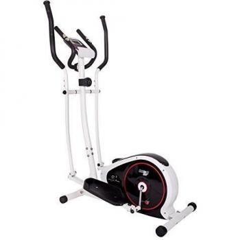 Christopeit CT 3 Crosstrainer - Home Elliptical Trainer with 8 Resistance Levels, Hand Pulse Sensors, 7kg Magnetic Brake System, LCD Display, and Tablet Holder