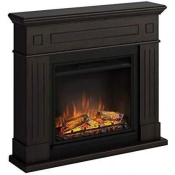 Chimenea eléctrica TAGU Larsen con Fuego Eléctrico Powerflame de 23 Pulgadas, 1500W, 7 Días Programable, Control Remoto