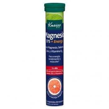 Kneipp Magnesio 375 Energy Efervescente Sabor Naranja 15 Comprimidos Efervescentes