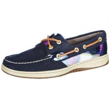 Sperry Bluefish 2-Eye - Zapatos con cordones de cuero mujer, color azul, talla 36