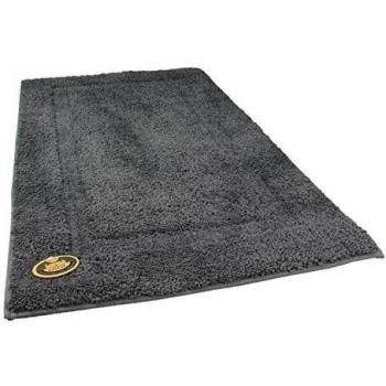 Gözze 1033-10-060100 - Alfombra para baño, diseño enmarcado, Microfibra de poliéster, gris, 50 x 70 cm
