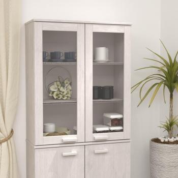 vidaXL Top for Highboard HAMAR White 85x35x100 cm Solid Wood Pine