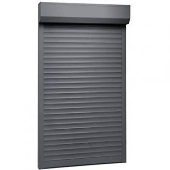 vidaXL Persiana enrollable aluminio gris antracita 110x220 cm