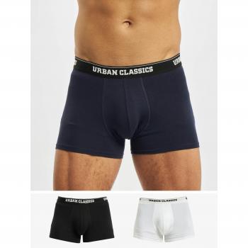 Urban Classics Organic Boxer Shorts 3-Pack - White/Navy/Black