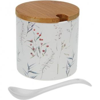 Azucarero Redondo Celym Cerámica 8x8x8cm - Diseño Elegante y Duradero