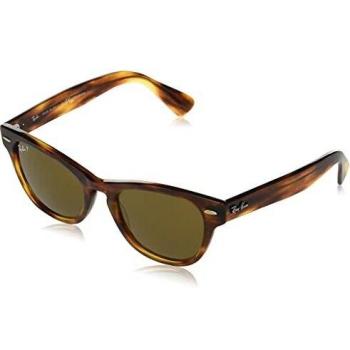 Ray-Ban Men's 0RB2201-954/57-54 Sunglasses, Striped Havana, Standard