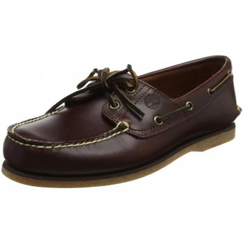 Timberland Náuticos Clásicos para Hombre en Marrón, Talla 47.5, Piel, Diseño de 2 Ojos