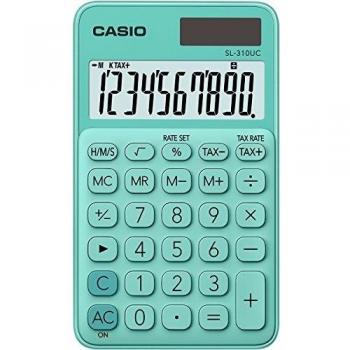 CASIO SL-310UC-GN - Calculadora, 0.8 x 7 x 11.8 cm, color Verde