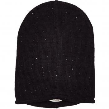 PIECES PCVUNDER STONE CASHMERE HOOD, Gorro de punto Mujer, Negro