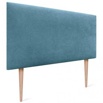 Cabecero Tapizado AQUALINE Liso de Polipiel o Tela Verde Agua con Patas (110x105cm) para Camas 80/90/105
