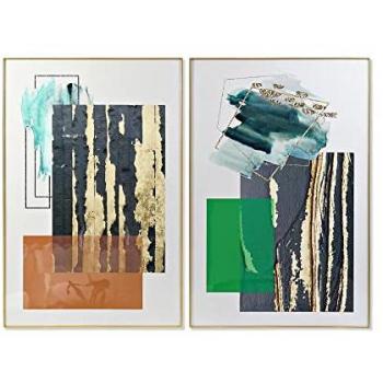 Cuadro DKD Home Decor Abstracto 80 x 3 x 120 cm (2 Unidades)