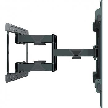 Soporte de pared Hagor BrackIT XXL HD II para TV de 65 a 98 pulgadas, inclinable y giratorio, max. VESA 1000x600, carga máxima 140 kg, color negro