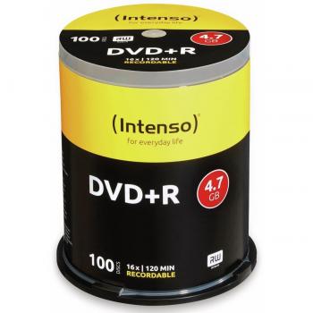 Intenso DVD+R 4.7GB 16x 120min Tarrina de 100 Discos
