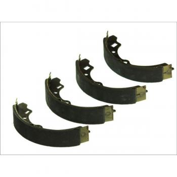 Juego de zapatas de freno ABE C08010ABE, incluye dos zapatas, fabricadas con materiales de alta calidad para un rendimiento óptimo, diseño específico para una fácil instalación y compatibilidad con diferentes modelos de vehículos