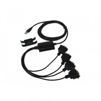 Adaptador USB 2.0 a 4 puertos RS-232 (DB9M, 200 cm) Exsys EX-1324
