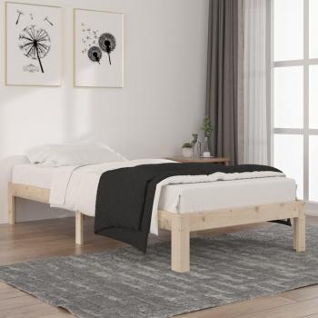 Cama de madera maciza de pino 90x200 cm