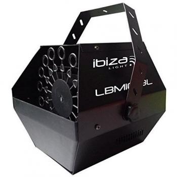 Ibiza LBM10-BL - Maquina de burbujas portátil, negro