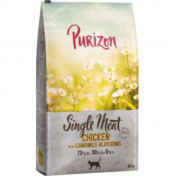 Purizon Single Meat Chicken with Chamomile Flowers Cat Food 6.5 kg (5.5 kg + 1 kg Free) Pack
