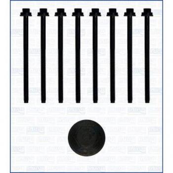 Kit de tornillos de culata AJUSA 81048000, incluye todos los tornillos necesarios para la instalación de la culata en motores, fabricado con materiales de alta calidad para garantizar un ajuste perfecto y resistencia a altas temperaturas