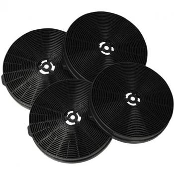 4x Filtro de Carbón Activado Reemplazo para Respekta MIZ1000 para Campanas Extractoras - 17,5 cm - Vhbw