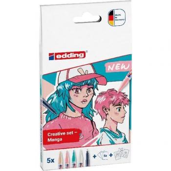 Set Acrílico Manga E-5300/1800 Edding con dibujos de regalo