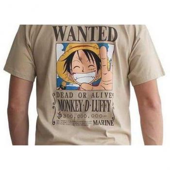 ABYstyle ABYstyleABYTEX184-XXL Abysse Wanted Luffy - Camiseta de Manga Corta para Hombre