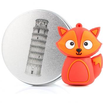 anvor® Memoria USB 3d zorro Fox anvor® USB Memorias flash drive memory stick pen drive rojo Torre pendente di Pisa 8G