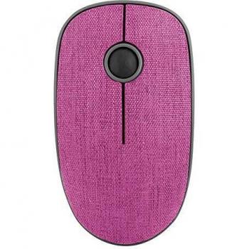 NGS EVO Denim Pink- Ratón inalámbrico óptico, ratón sin Cable, Tela Vaquera